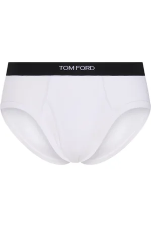 Tom Ford Bielizna, Mężczyzna, Biały, XL, Bawełna, Bokserki bawełniane z detalem logo
