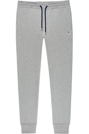 Paul Smith Spodnie, Mężczyzna, Szary, L, Bawełna, Szare bawełniane spodnie dresowe z logo zebry