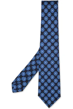 Kiton Akcesoria, Mężczyzna, Niebieski, ONE SIZE, Niebieski Jedwabny Elegancki Szalik