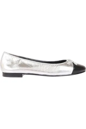 Tory Burch Buty, Kobieta, Szary, 36 1/2 EU, Skóra, Baleriny Cap-Toe
