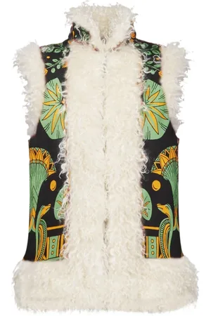 La DoubleJ Kurtki, Kobieta, Wielobarwność, XL, Poliester, Kamizelka Folk Nile Motif bez rękawów