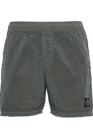 Stone Island Szorty, Mężczyzna, Niebieski, S, Nylon, Szorty Moss Nylon Metal