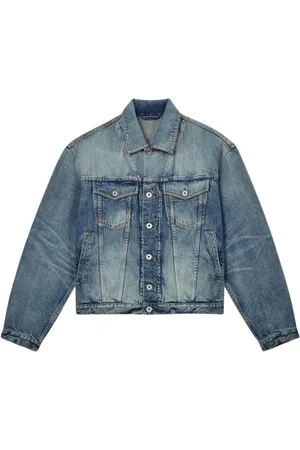 Kenzo Kurtki, Mężczyzna, Niebieski, S, Denim, Pop Trucker Denim Jacket