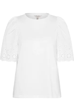 Part Two Koszulki, Kobieta, Biały, L, Biały T-shirt z uroczym wzorem