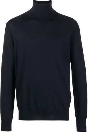 Jil Sander Swetry, Mężczyzna, Niebieski, 2XL, Wełna, Wełniany Elegancki Sweter