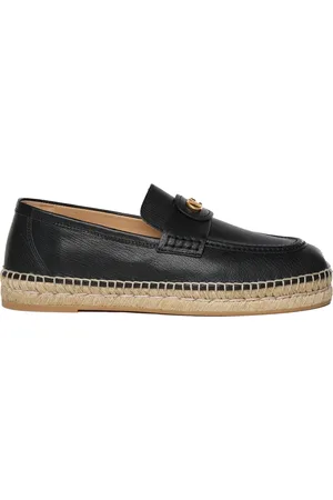 VALENTINO GARAVANI Buty, Mężczyzna, Czarny, 41 EU, Len, Espadryle Baleriny