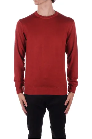 Woolrich Swetry, Mężczyzna, brązowy, M, Wełna, Brązowy Sweter z Logo z Przodu