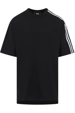 Y-3 Koszulki, Mężczyzna, Czarny, S, Casual Koszulka z Bawełny