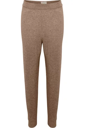 Part Two Spodnie, Kobieta, Beżowy, S, Kaszmir, Ewanda Sweatpants