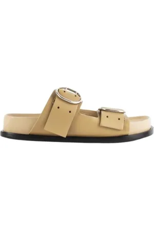 Jil Sander Buty, Kobieta, Beżowy, 37 EU, Skóra, Skórzane klapki