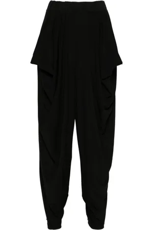 Issey Miyake Spodnie, Kobieta, Czarny, M, Poliester, Drape Jersey-46 Pant