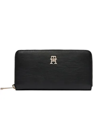 Tommy Hilfiger Akcesoria, Kobieta, Czarny, ONE SIZE, Elegancki portfel
