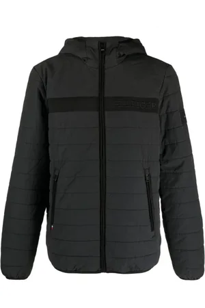 Tommy Hilfiger Kurtki, Mężczyzna, Czarny, 3XL, Nylon, Padded Hooded Jacket