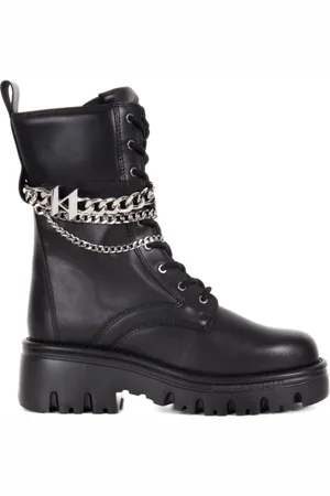 Karl Lagerfeld Buty, Kobieta, Czarny, 38 EU, Sznurowane botki
