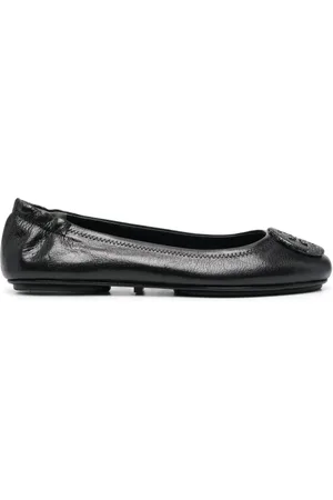 Tory Burch Buty, Kobieta, Czarny, 36 EU, Skóra, Minnie Travel Ballet Pave Ballerinas