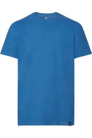 Boggi Milano Koszulki, Mężczyzna, Niebieski, 2XL, Ss Slub Bawełniany T-shirt z dzianiny dżersejowej