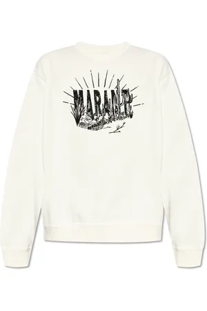 Isabel Marant Bluzy, Mężczyzna, Biały, L, Bawełna, Bluza Sweatshirt Mikoy