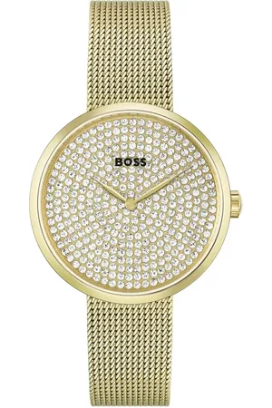HUGO BOSS Akcesoria, Kobieta, Żółty, ONE SIZE, Zegarek Praise