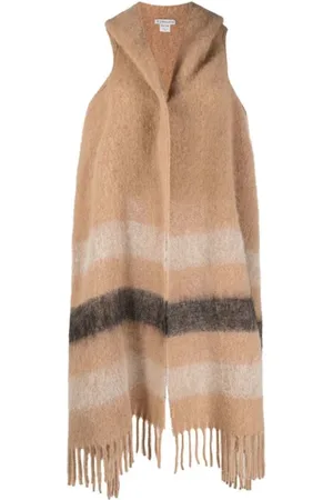 Woolrich Kurtki, Kobieta, Beżowy, ONE SIZE, Wełna, Ponczo/peleryna z kapturem z wełny