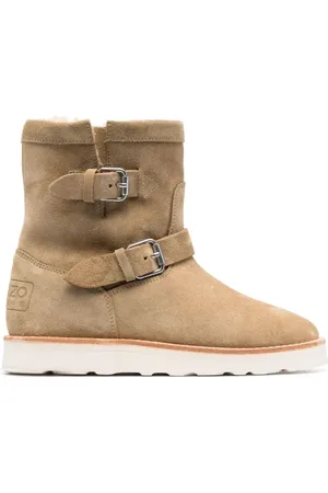 Kenzo Buty, Kobieta, brązowy, 40 EU, Skóra, cozy Botki ze sprzączką