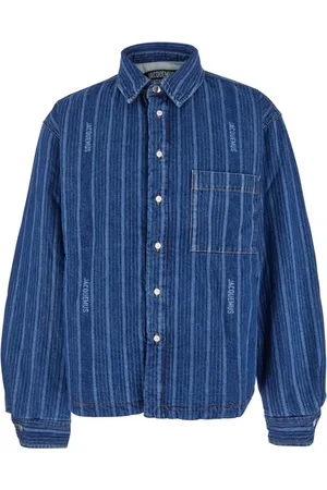 Jacquemus Koszule, Mężczyzna, Niebieski, M, Baker Shirt