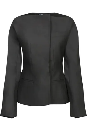 Jacquemus Kurtki, Kobieta, Czarny, M, Wełna, La Veste Spalla Jacket
