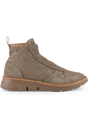 Panchic Buty, Kobieta, Beżowy, 36 EU, Nylon, Pikowane Botki Nylonowe za Kostkę