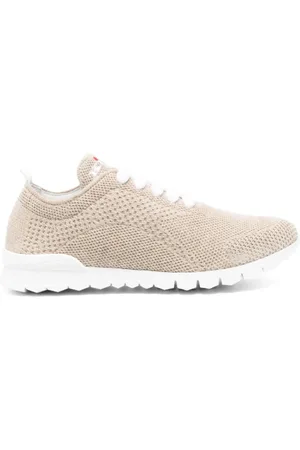 Kiton Buty, Kobieta, brązowy, 40 EU, Dzianinowe sneakersy z metaliczną nicią