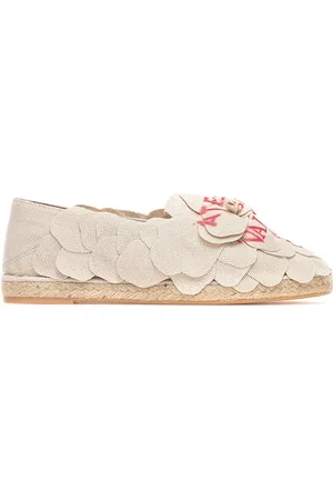 VALENTINO GARAVANI Buty, Kobieta, Beżowy, 36 EU, Len, Espadrile Atelier 03 Rose Edition