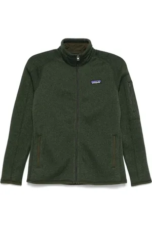 Patagonia Bluzy, Kobieta, Zielony, XS, Poliester, Rozpinana bluza polarowa z logo