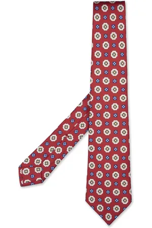 Kiton Akcesoria, Mężczyzna, Czerwony, ONE SIZE, Czerwony Jedwabny Elegancki Szal