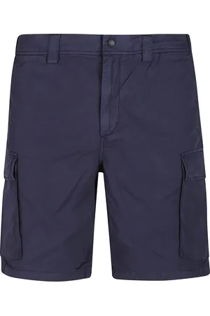 Woolrich Szorty, Mężczyzna, Niebieski, W38, Bawełna, Szorty Cargo z Gabardyny