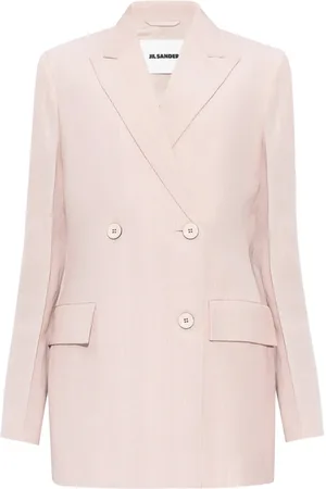Jil Sander Kurtki, Kobieta, Różowy, S, Dwurzędowa kurtka oversize