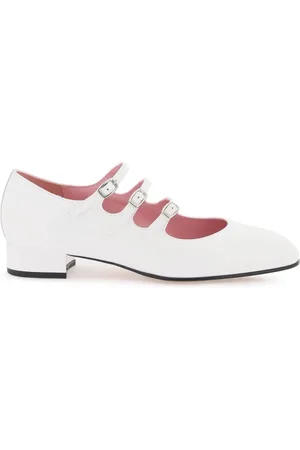 Carel Buty, Kobieta, Biały, 39 EU, Skóra, Lakierowane Czółenka Mary Jane