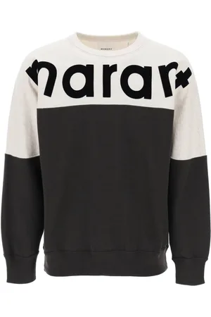 Isabel Marant Bluzy, Mężczyzna, Czarny, S, Bawełna, Bluza Crew-Neck Howley