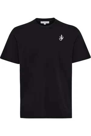 J.W.Anderson Koszulki, Mężczyzna, Czarny, S, Bawełna, T-shirt z okrągłym dekoltem