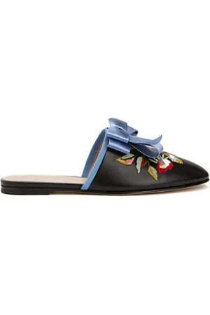 VALENTINO GARAVANI Buty, Kobieta, Wielobarwność, 37 1/2 EU, Len, Stylowe klapki