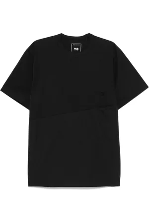 Y-3 Koszulki, Mężczyzna, Czarny, L, T-shirt z okrągłym dekoltem i logo