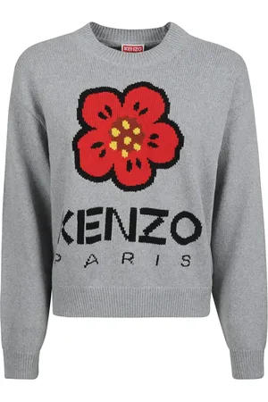 Kenzo Swetry, Kobieta, Szary, S, Bawełna, Comfort Jumper