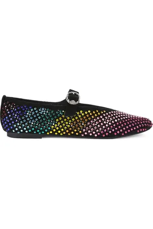 Kurt Geiger Buty, Kobieta, Wielobarwność, 40 EU, Zamsz, Tęczowe Kryształowe Baleriny