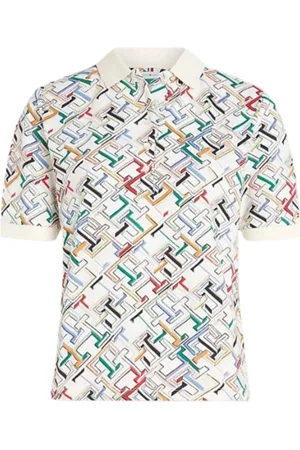Tommy Hilfiger Koszulki, Kobieta, Wielobarwność, S, Bawełna, Koszulka Polo Regular Fit