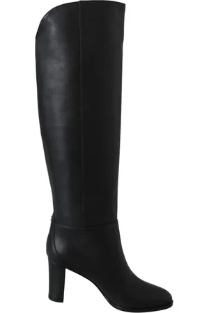 Jimmy Choo Buty, Kobieta, Czarny, 37 EU, Skóra, Madalie 80 Wysokie Kozaki
