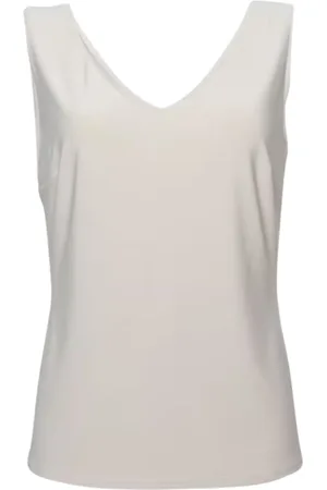 Joseph Ribkoff Koszulki, Kobieta, Beżowy, XL, Poliester, Beżowy Singlet