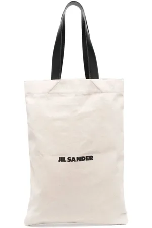 Jil Sander Torebki, Mężczyzna, Biały, ONE SIZE, Biała torba typu tote z płótna