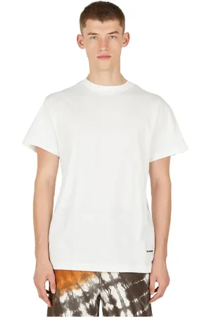 Jil Sander Koszulki, Mężczyzna, Biały, S, Bawełna, Zestaw T-Shirtów z Nadrukiem Logo