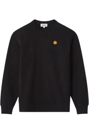 Kenzo Bluzy, Kobieta, Czarny, M, Bawełna, Bluza Tiger Crest
