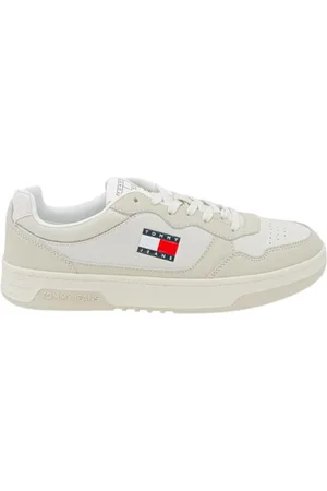Tommy Hilfiger Buty, Mężczyzna, Beżowy, 43 EU, Skóra, Skórzane sneakersy Cupsole