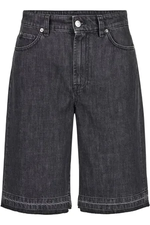Iceberg Szorty, Kobieta, Czarny, W28, Denim, Czarne szorty Bermuda o regularnym kroju