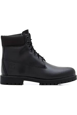 Timberland Buty, Mężczyzna, Czarny, 40 EU, Czarne Buty na Sznurowadła z Podeszwą z Gumy