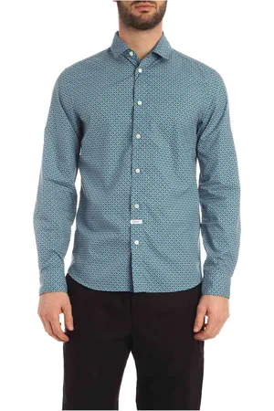 Kenzo Koszule, Mężczyzna, Niebieski, S, Bawełna, Minitiger Slim Fit Shirt